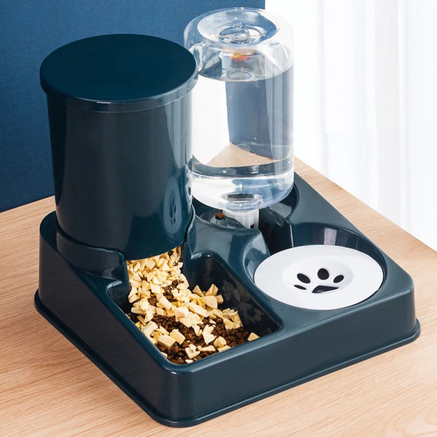 Self-Filling Pet Food and Water Dispenser