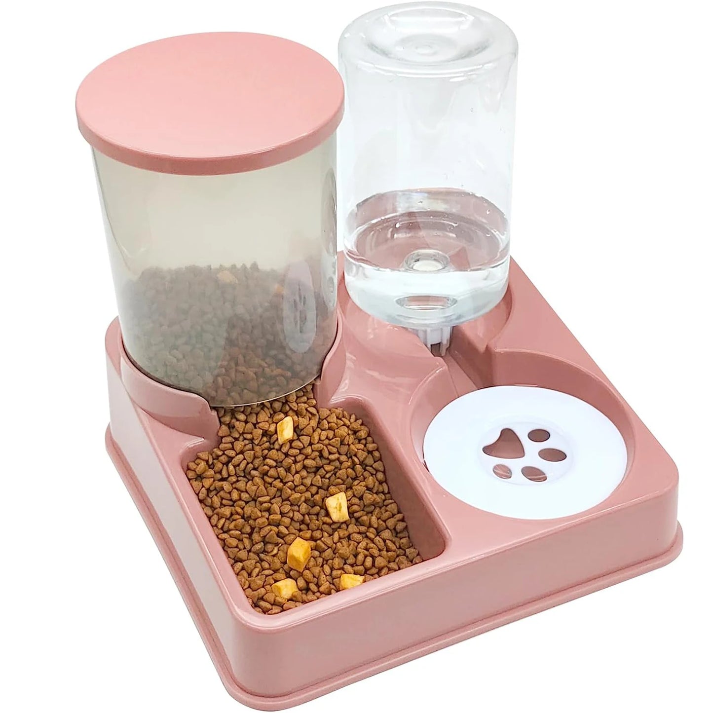 Self-Filling Pet Food and Water Dispenser